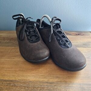 Clarks Cloudsteppers Sillian Pine Shoes Lace Up Brown Lightweight Sneaker Sz 10M